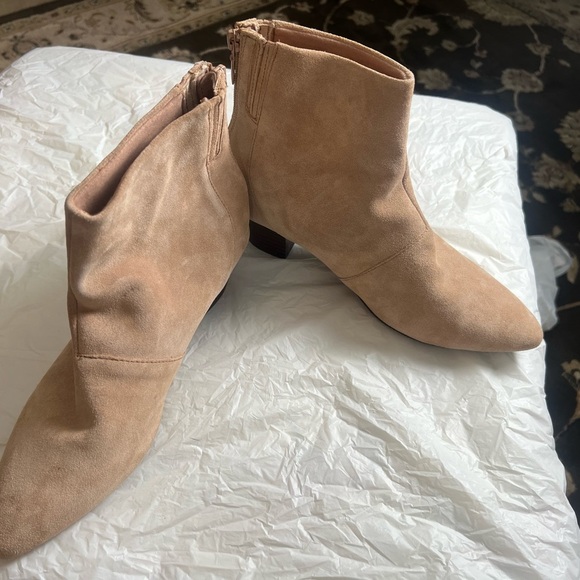 Coach Tan Suede  Ankle Boots - Picture 3 of 12